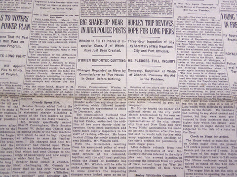 1930 MARCH 30 NEW YORK TIMES - POLICE ON FIRST AIR BEAT - NT 3914