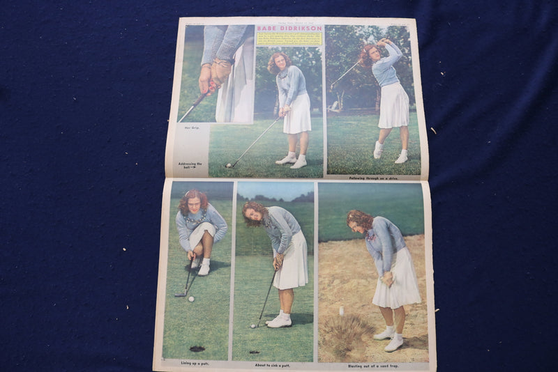 1947 OCT 17 SUNDAY NEWS PICTURE NEWSPAPER - ANN DVORAK- GOLF- LANCASTER- E 22749