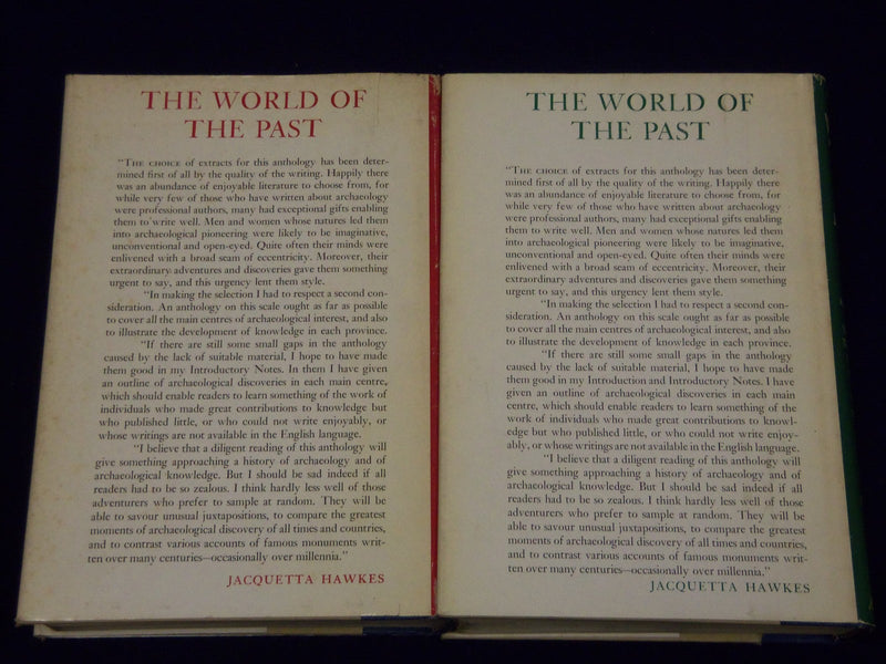1963 THE WORLD OF THE PAST BY JACQUETTA HAWKES LOT OF 2 VOLUMES - KD 3572