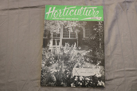 1953 SEPTEMBER HORTICULTURE MAGAZINE - BEAUTIFUL SCENERY COVER - ST 1015P