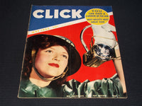 1942 MAY CLICK MAGAZINE - AMERICANS UNITE FOR DEFENSE FRONT COVER - E 20072