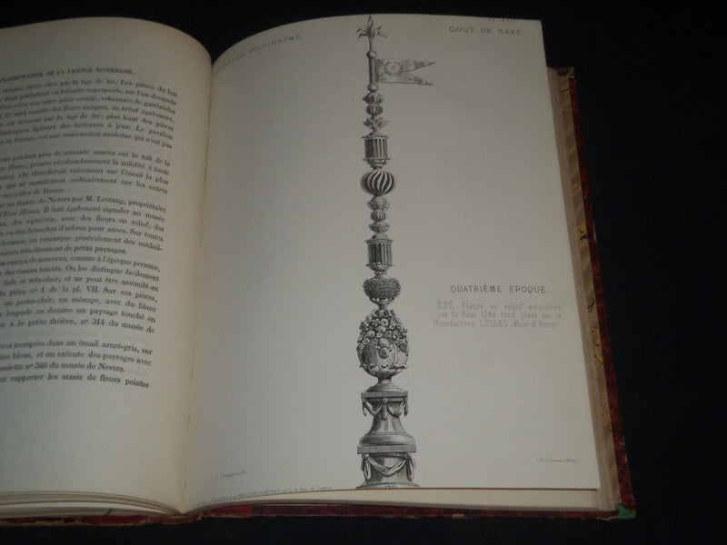 1863 LA FAIENCE LES FAIENCIERS ET LES EMAILLEURS VOLUME - FRENCH - SEGANGE- Z 65