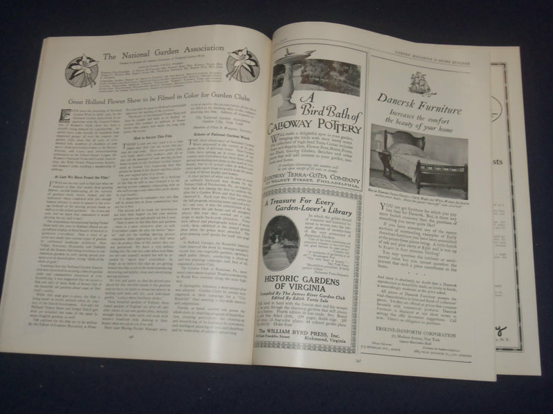 1925 JUNE GARDEN MAGAZINE & HOME BUILDER- AMERICAN HOMES & FURNISHINGS -ST 5347F
