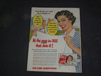 1953 OCTOBER WOMAN'S DAY MAGAZINE - BOY AND GIRL DRIVING IN CAR COVER - B 4055