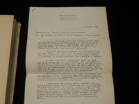 1963 THE CAPTURE AND TRIAL OF ADOLF EICHMANN HARDCOVER BOOK & LETTER - KD 6531
