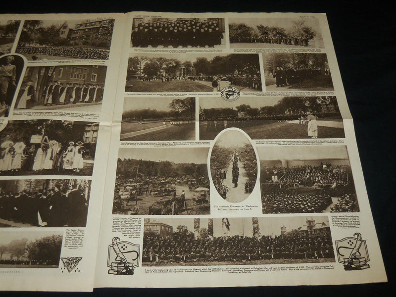 1916 JULY 9 TRIBUNE GRAPHIC SECTION - COLLEGE COMMENCEMENT NUMBER - NP 5428