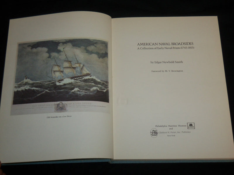 1974 AMERICAN NAVAL BROADSIDES HARDCOVER BOOK - FIRST EDITION - I 2015