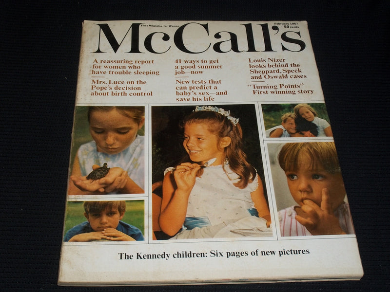 1967 FEBRUARY MCCALL'S MAGAZINE - THE KENNEDY CHILDREN FRONT COVER - E 1182