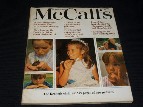 1967 FEBRUARY MCCALL'S MAGAZINE - THE KENNEDY CHILDREN FRONT COVER - E 1182