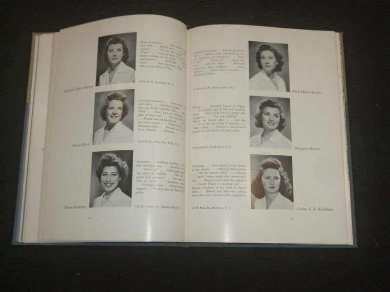1942 NEW JERSEY STATE COLLEGE FOR WOMEN YEARBOOK - NEW BRUNSWICK, NJ - YB 2304