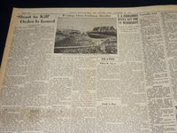1938 SEPT 25 NEW BEDFORD STANDARD TIMES NEWSPAPER - TRAFFIC TO STORM - NT 8913