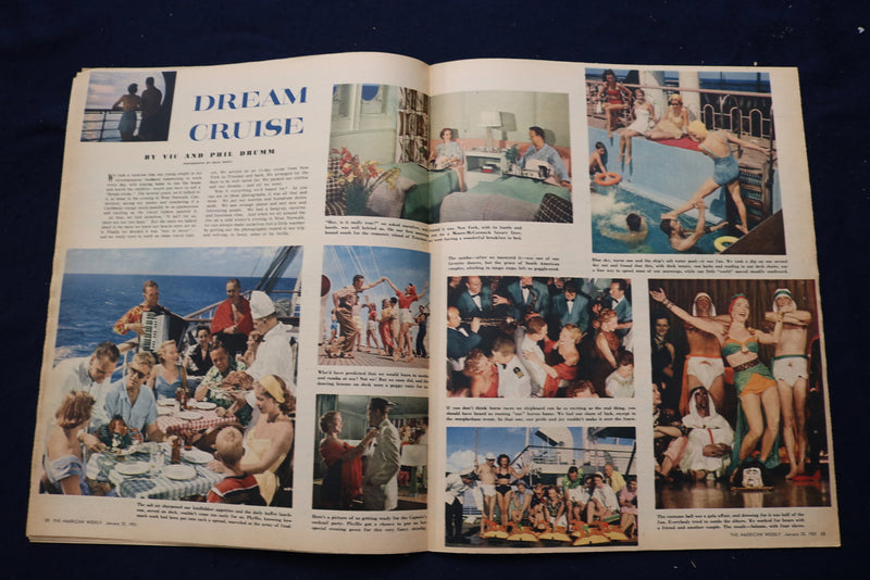 1953 JANUARY 25 AMERICAN WEEKLY MAGAZINE - JANE POWELL AD - E 23241