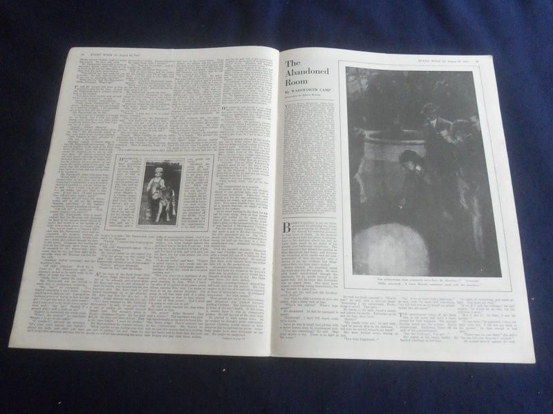 1917 AUGUST 27 EVERY WEEK MAGAZINE - GREAT ILLUSTRATED FRONT COVER - B 4164W