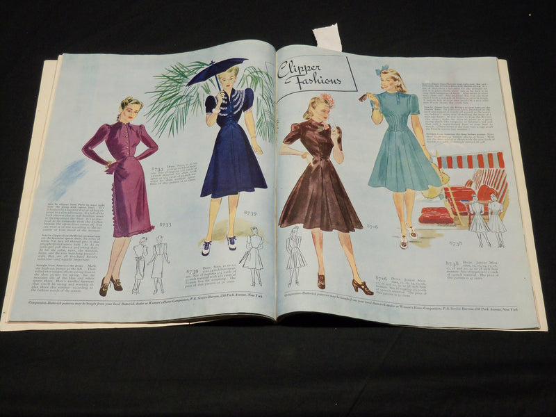 1940 JANUARY WOMAN'S HOME COMPANION MAGAZINE - BEAUTIFUL FRONT COVER - F 567G