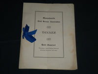 1909 APRIL 22 MASSACHUSETTS CIVIL SERVICE ASSOCIATION DINNER PROGRAM - J 4309