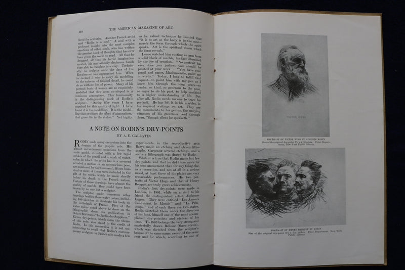 1918 THE AMERICAN MAGAZINE OF ART - AUGUSTE RODIN - K 1522