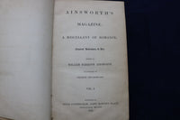 1872 AINSWORTH'S MAGAZINE, VOLUME I HARDCOVER BOOK BY WILLIAM AINSWORTH- KD 9455