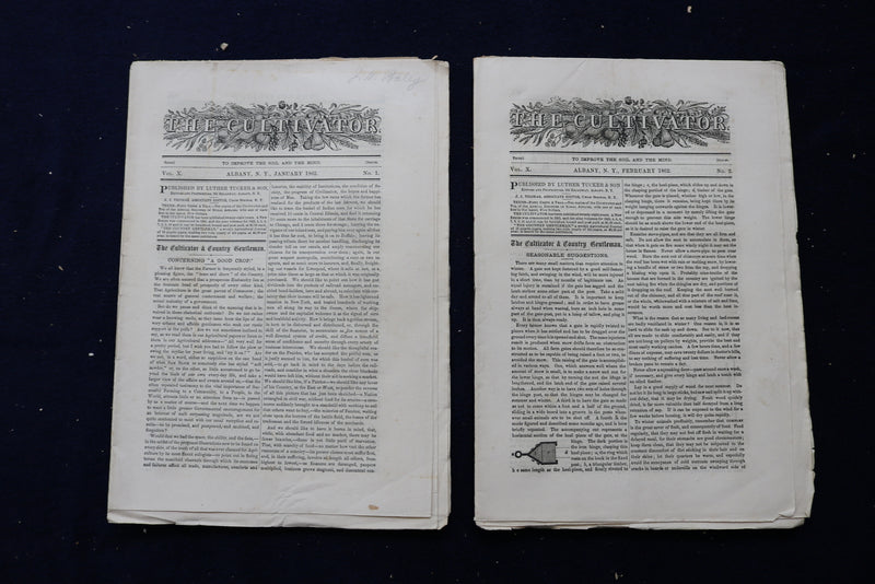 1862-1863 THE CULTIVATOR NEWSPAPER - LOT OF 16 - NP 8865