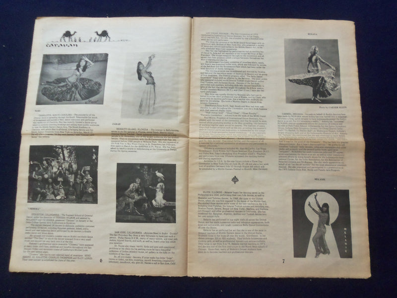 1976 HABIBI NEWSPAPER - VOLUME 3, NUMBER 2 - MIDDLE EASTERN DANCE/MUSIC- NP 6852