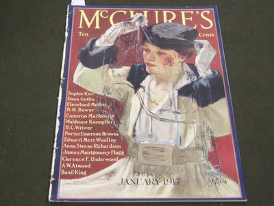 1917 JANUARY MCCLURE'S MAGAZINE - NEYSA MCMEIN - NICE ILLUSTRATIONS - J 2060
