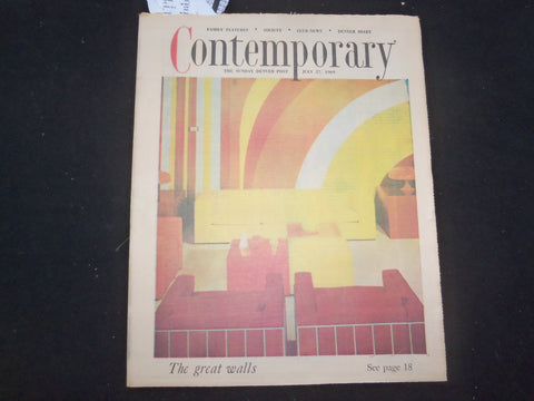 1969 JULY 27 DENVER POST CONTEMPORARY SECTION - THE GREAT WALLS - NP 8059