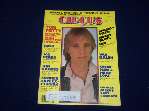 1981 AUGUST 31 CIRCUS MAGAZINE - TOM PETTY COVER - PHOTOS - SP 9632
