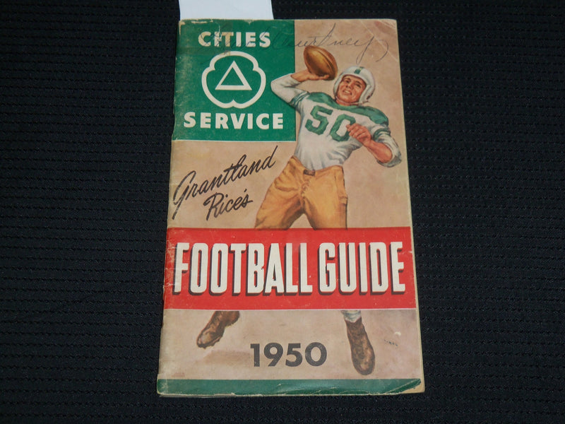 1950 GRANTLAND RICE'S FOOTBALL GUIDE - SOFTCOVER - CITIES SERVICE - J 6919