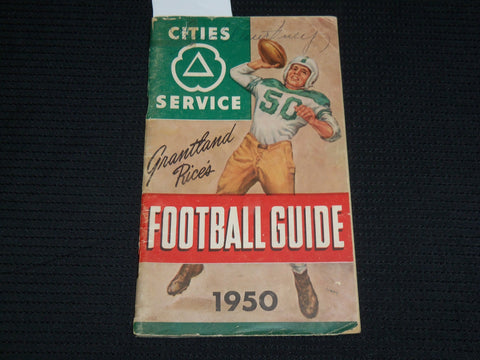 1950 GRANTLAND RICE'S FOOTBALL GUIDE - SOFTCOVER - CITIES SERVICE - J 6919