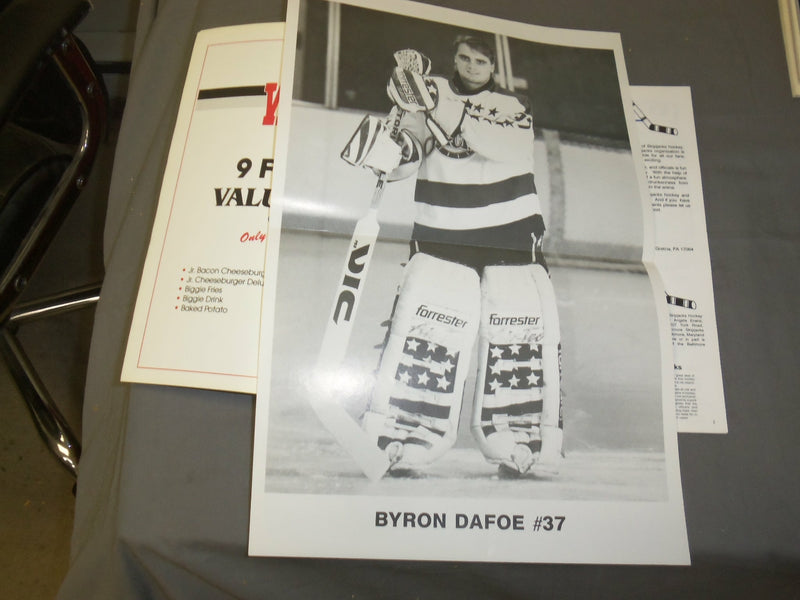 1991-92 BALTIMORE SKIPJACKS HOCKEY PROGRAM & POSTER-1/19/92-BARRY TROTZ - J 4101