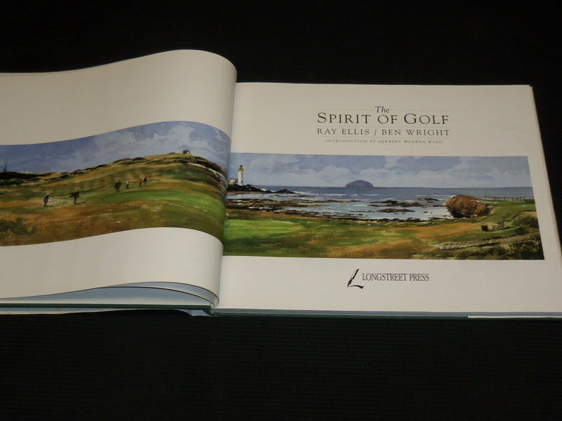 1992 THE SPIRIT OF GOLF HARDCOVER BOOK BY ELLIS WRIGHT - GREAT PHOTOS - R 711M