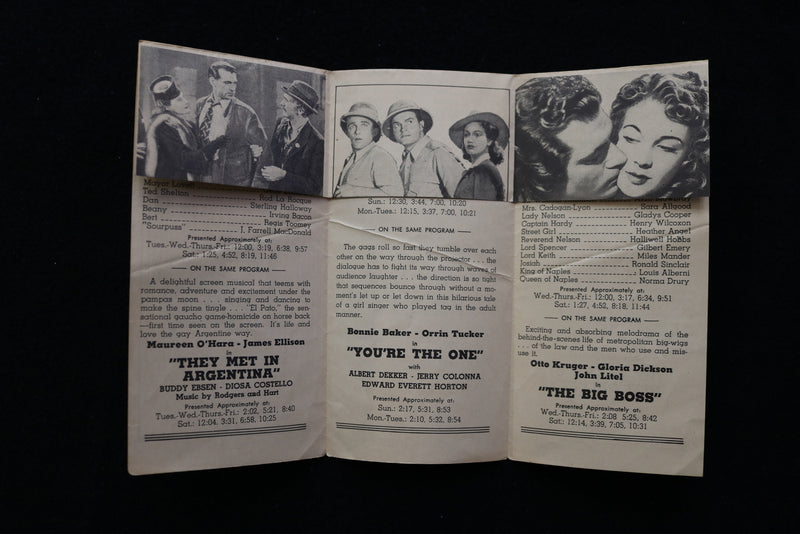 1940'S LIDO THEATRE GALA HOLIDAY PROGRAM - BRONX, NEW YORK - K 1903