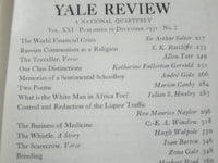 1928-1946 THE YALE REVIEW MAGAZINE LOT OF 7 - NICE ARTICLES & ADS - WR 748
