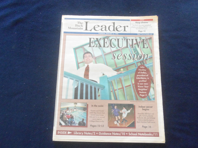 1998 JAN 15 THE BACK MOUNTAIN LEADER NEWSPAPER-SHAVERTOWN, PA-J. NACKLEY-NP 6167
