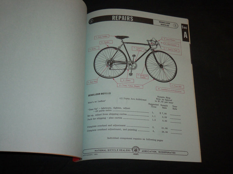 1974 NATIONAL BICYCLE DEALERS ASSN. STORE MANUAL - J 6787