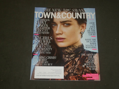 2015 AUGUST TOWN & COUNTRY MAGAZINE - EVE HEWSON COVER - B 2401