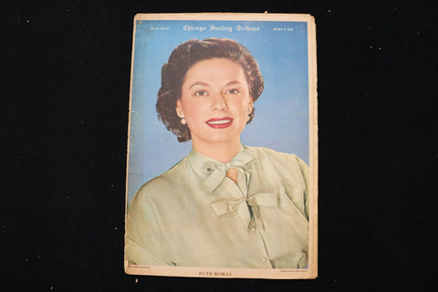 1950 OCTOBER 8 CHICAGO SUNDAY TRIBUNE MAGAZINE - RUTH ROMAN COVER - E 26266