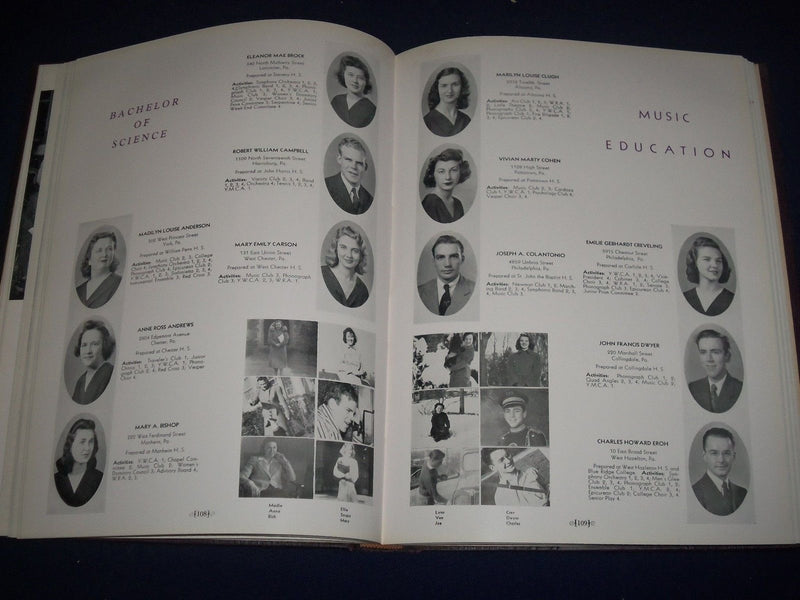 1942 SERPENTINE STATE TEACHERS COLLEGE YEARBOOK - WEST CHESTER PA - YB 345