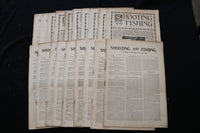 1901 SHOOTING AND FISHING MAGAZINE - LOT OF 19 - O 3696