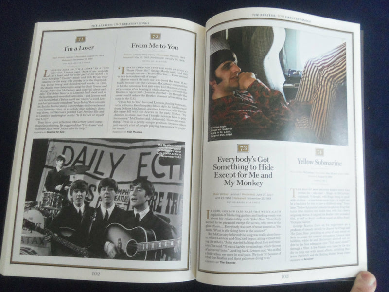 2010 ROLLING STONE MAGAZINE - THE BEATLES 100 GREATEST SONGS - SP 6480I