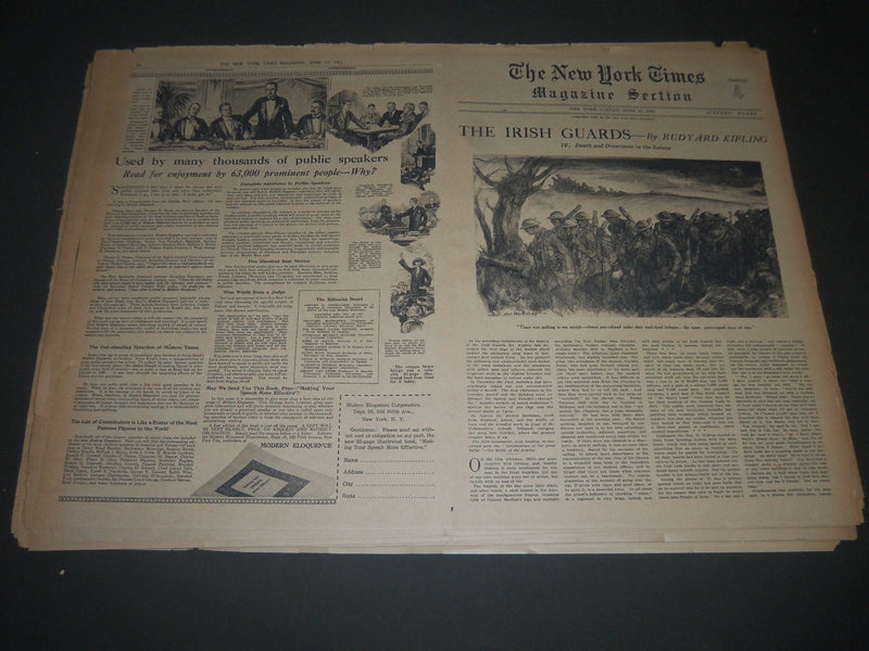 1923-1924 NEW YORK TIME MAGAZINE SECTIONS LOT OF 23 DIFFERENT ISSUES - NTL 67