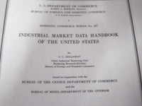 1939 INDUSTRIAL & CONSUMER MARKET DATA HANDBOOK LOT OF 2 - GREAT INFO. - KD 2181