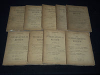 1881 THE INTERNATIONAL REVIEW MAGAZINE LOT OF 9 - GREAT ARTICLES - WR 866