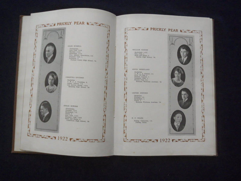 1922 THE PRICKLY PEAR INTERMOUNTAIN UNION COLLEGE YEARBOOK -HELENA, MT - YB 3113