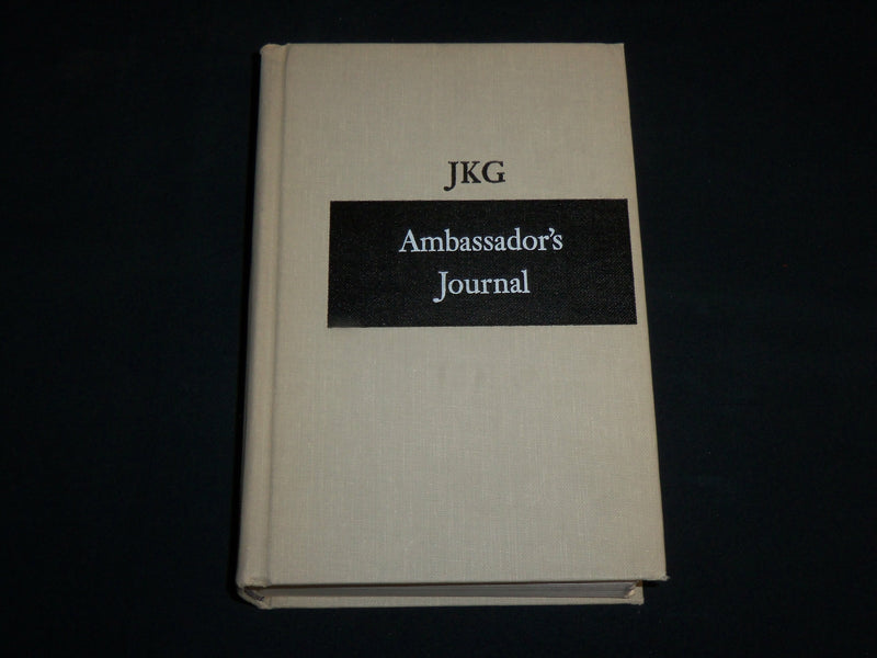1959 AMBASSADOR'S JOURNAL HARDCOVER BOOK BY JOHN KENNETH GALBRAITH - KD 7148