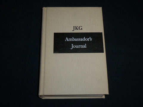 1959 AMBASSADOR'S JOURNAL HARDCOVER BOOK BY JOHN KENNETH GALBRAITH - KD 7148