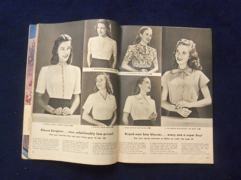 1946 ALDENS DOUBLE-SAVING MIDWINTER OPPORTUNITY SALE CATALOG - J 9383