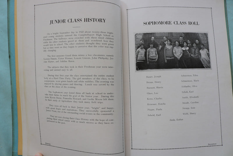 1925 THE RIPPLE CAMPBELLSPORT HIGH SCHOOL YEARBOOK - CAMPBELLSPORT, WI - K 3298