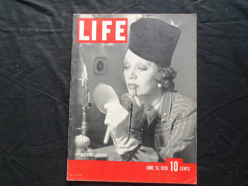 1938 JUNE 13 LIFE MAGAZINE - GERTRUDE LAWRENCE- L 82