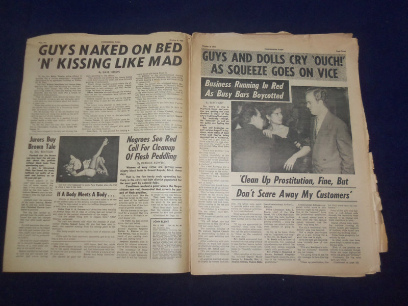 1965 OCTOBER 2 FLASH NEWSPAPER - PROSTIES FEEL PINCH IN VICE SQUEEZE - NP 6948