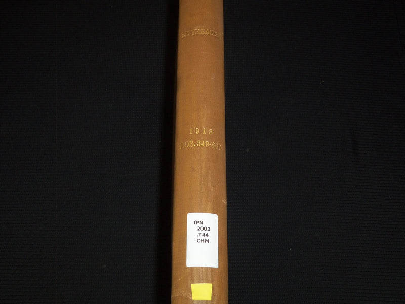 1913 JULY-DECEMBER LE THEATRE MAGAZINE BOUND VOLUME - 12 ISSUES - KD 2278E